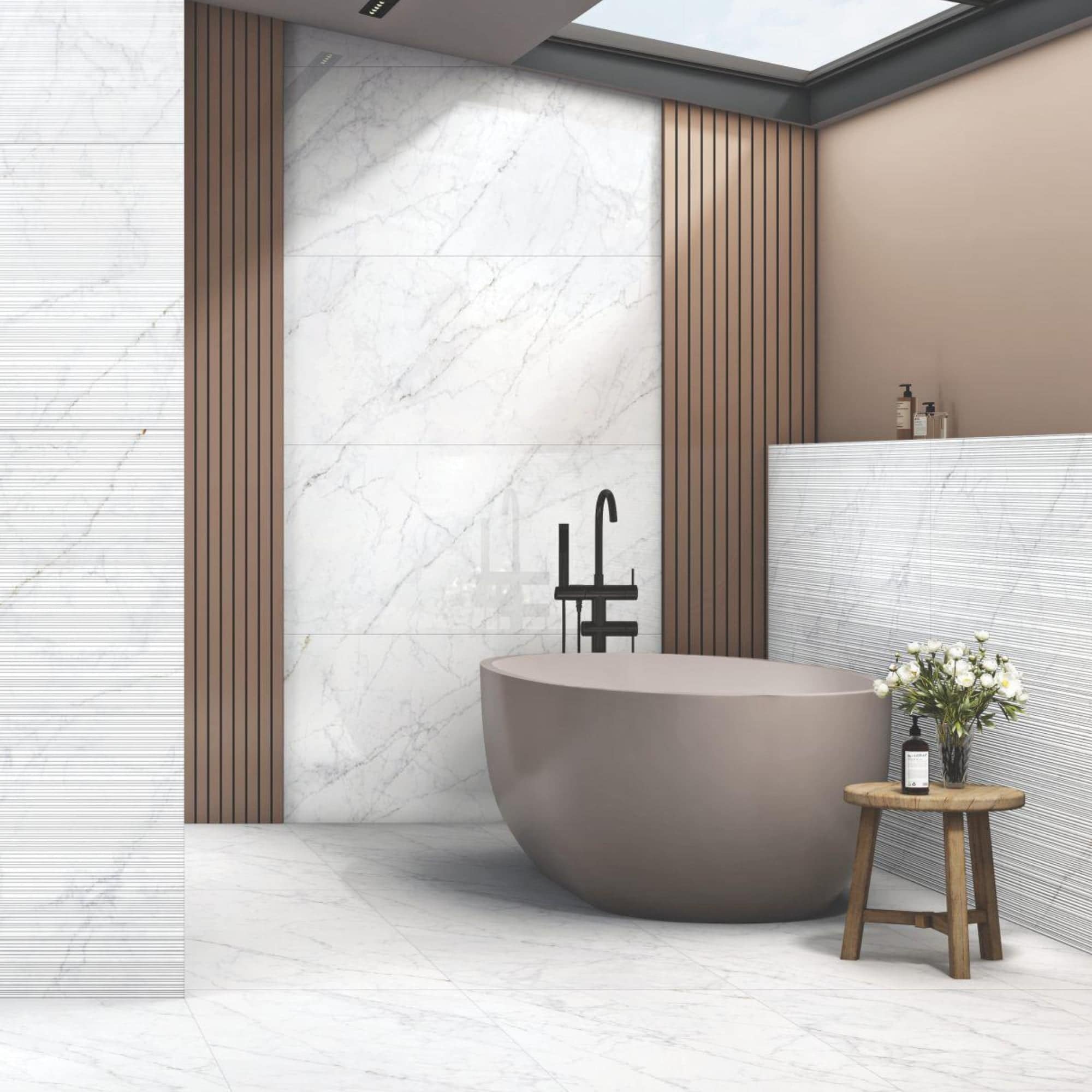 carrara fogg polished Carrara Fogg Polished 600x1200mm (2.15m2/box) - Image 1