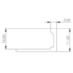 M-Trim Aluminium Straight Edge 10mm Anodised - Image 3