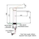 Silk Brass Basin Mixer - Image 3
