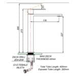 Silk Stainless Steel High Basin Mixer - Image 3