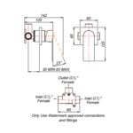 Silk Chrome Concealed Mixer Trim Kit - Image 3