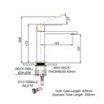 Silk Chrome Basin Mixer - Image 3