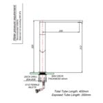 Silk Black Single Hole Sink Mixer - Image 3