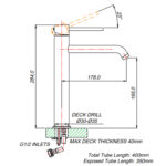 Neo Black High basin mixer - Image 3