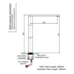 Silk Chrome Single Hole Sink Mixer - Image 3