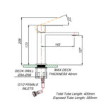 Silk Stainless Steel Basin Mixer - Image 3