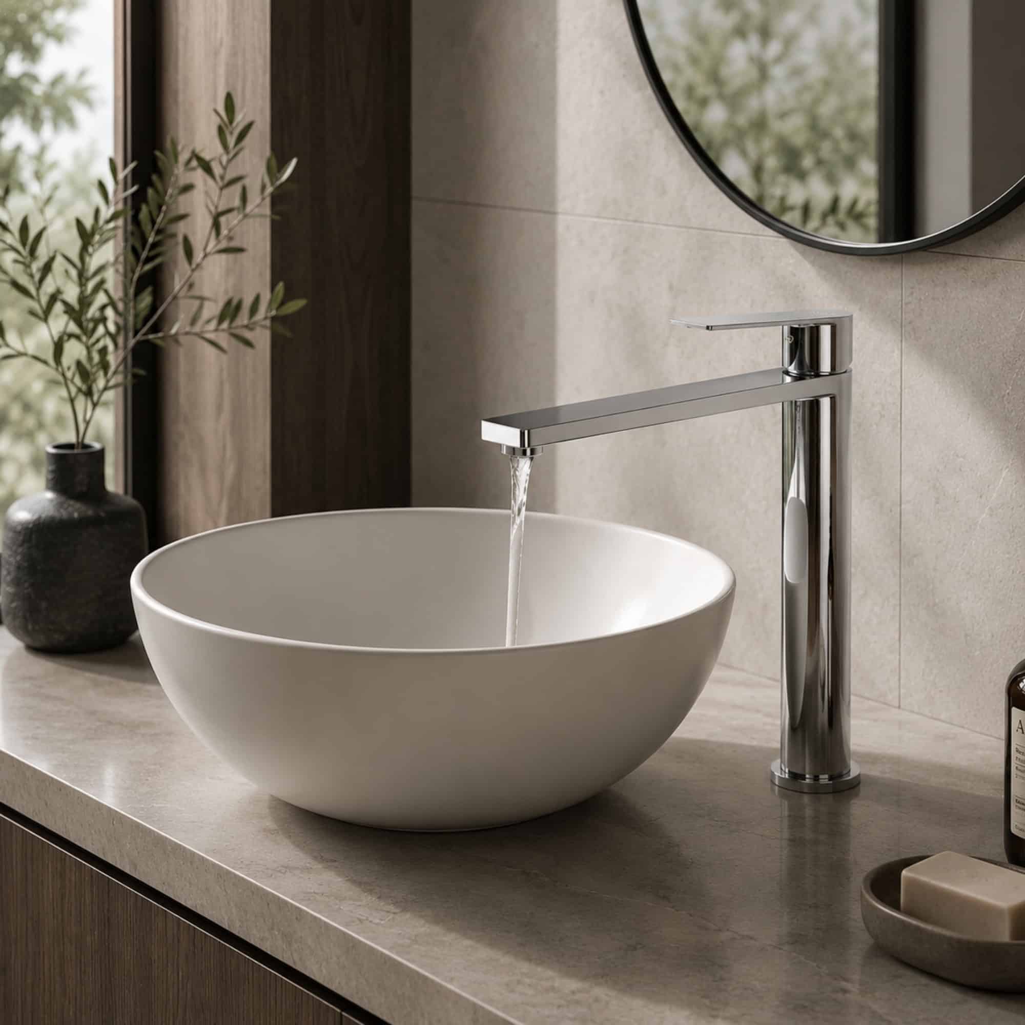 e3e96ab4-efac-452d-b739-9b4d163eb4e6.jpg Silk Stainless Steel High Basin Mixer - Image 1
