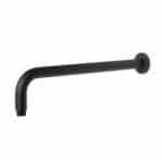 400mm Shower Arm Round Black - Image 2