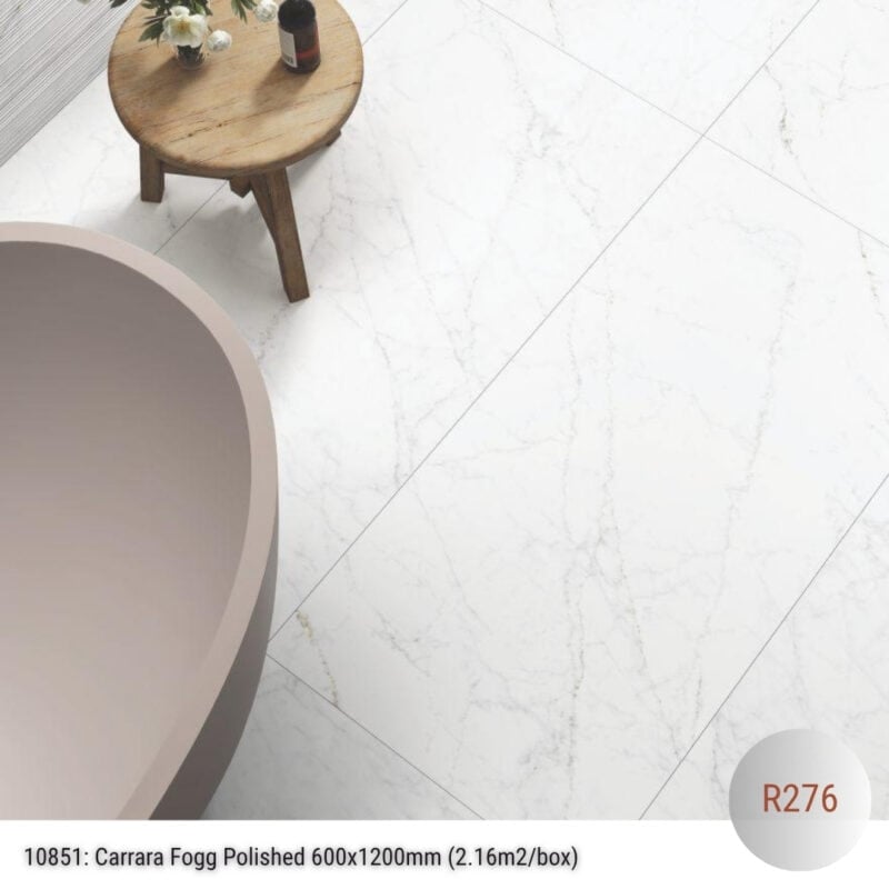 Carrara fogg polished