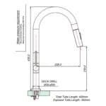 Neo black pullout sink mixer - Image 3