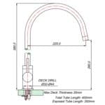 Neo black single hole sink mixer - Image 3