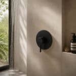 Moon black concealed shower mixer