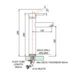 Moon stainless steel High basin mixer - Image 3