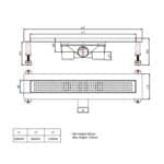 Shower Channel Stainless Steel 500mm - Image 3