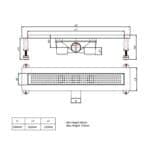 Shower Channel Gunmetal 500mm - Image 3